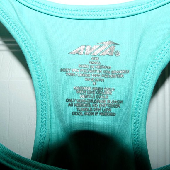 Avia Top Black Built in Bra Yoga Jogging Workout Activewear Womens S - Picture 3 of 9